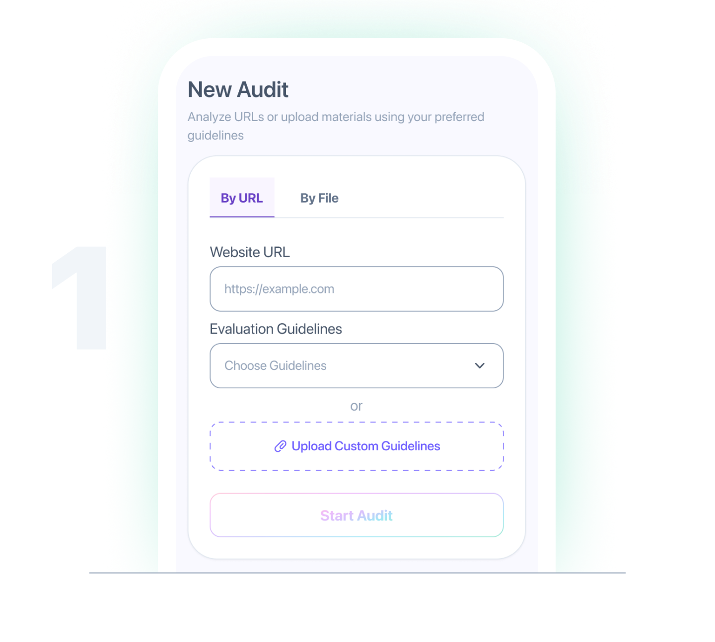 New Audit interface